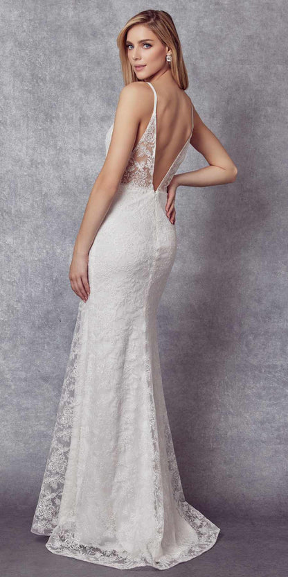 Juliet 272 Embroidered Lace With Stone Accents Fitted Dress by DiscountDressShop