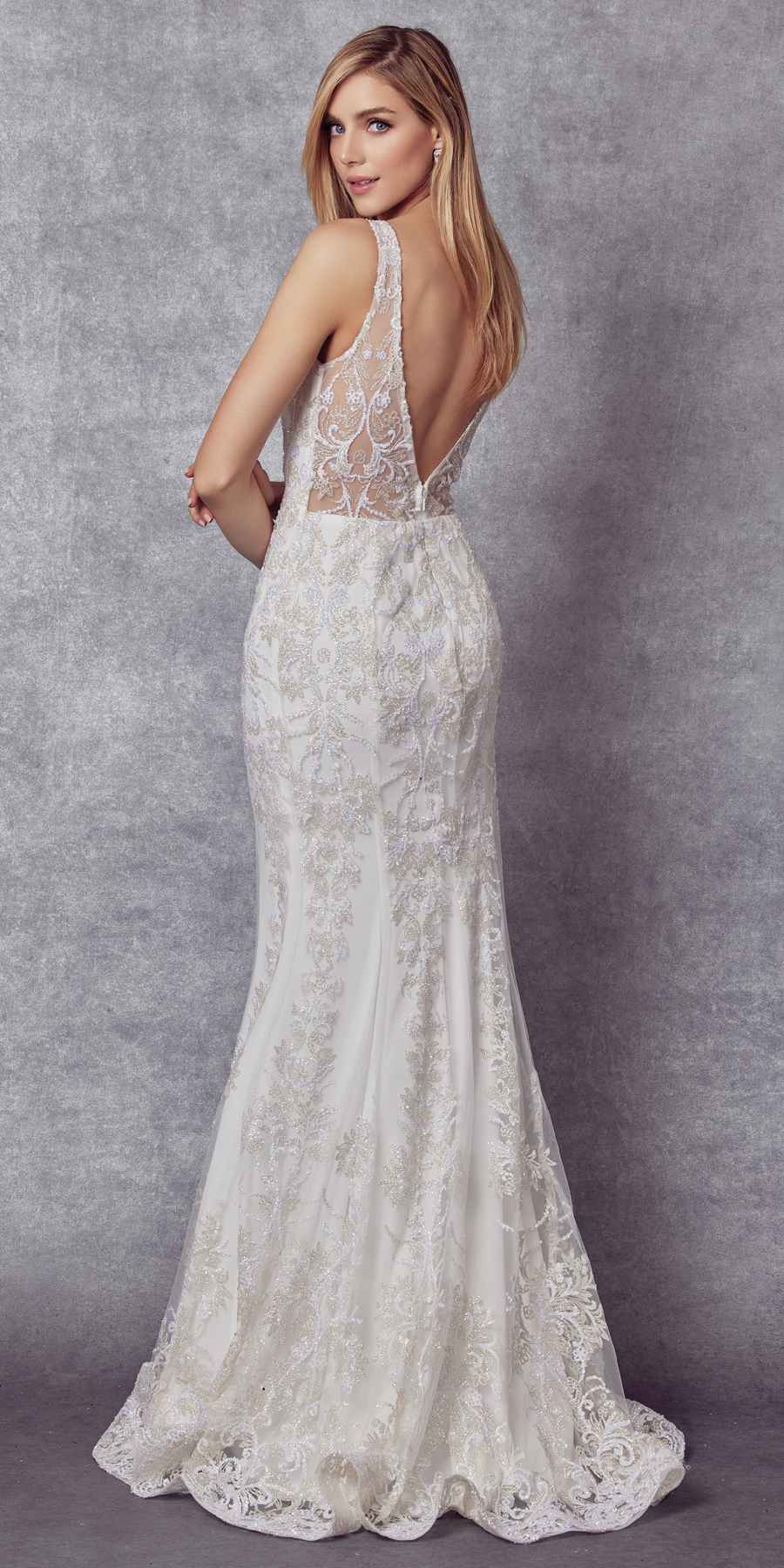Juliet 277 Fancy Glitter Design Tulle Mermaid Dress by DiscountDressShop