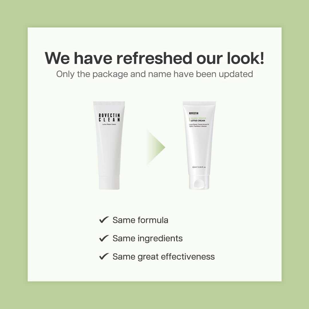 Calming Lotus Water Cream - Lightweight Moisturizer Face Cream for Oily, Combination Skin | 75% Lotus Water Extract for Skin Purifying, Anti-Aging | Vegan Korean Skincare (2.1 Fl.Oz, 60Ml) by Korean Skin Care