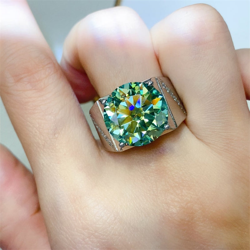 10 Carat Sparkala™ 925 Sterling Silver Signet Ring by Sparkala
