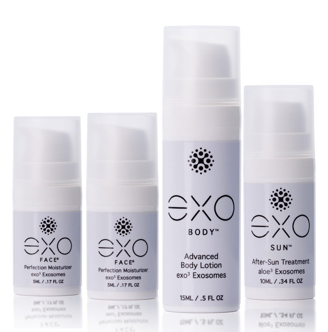 EXO FACE® Travel Kit, 4 bottles by Exoceuticals