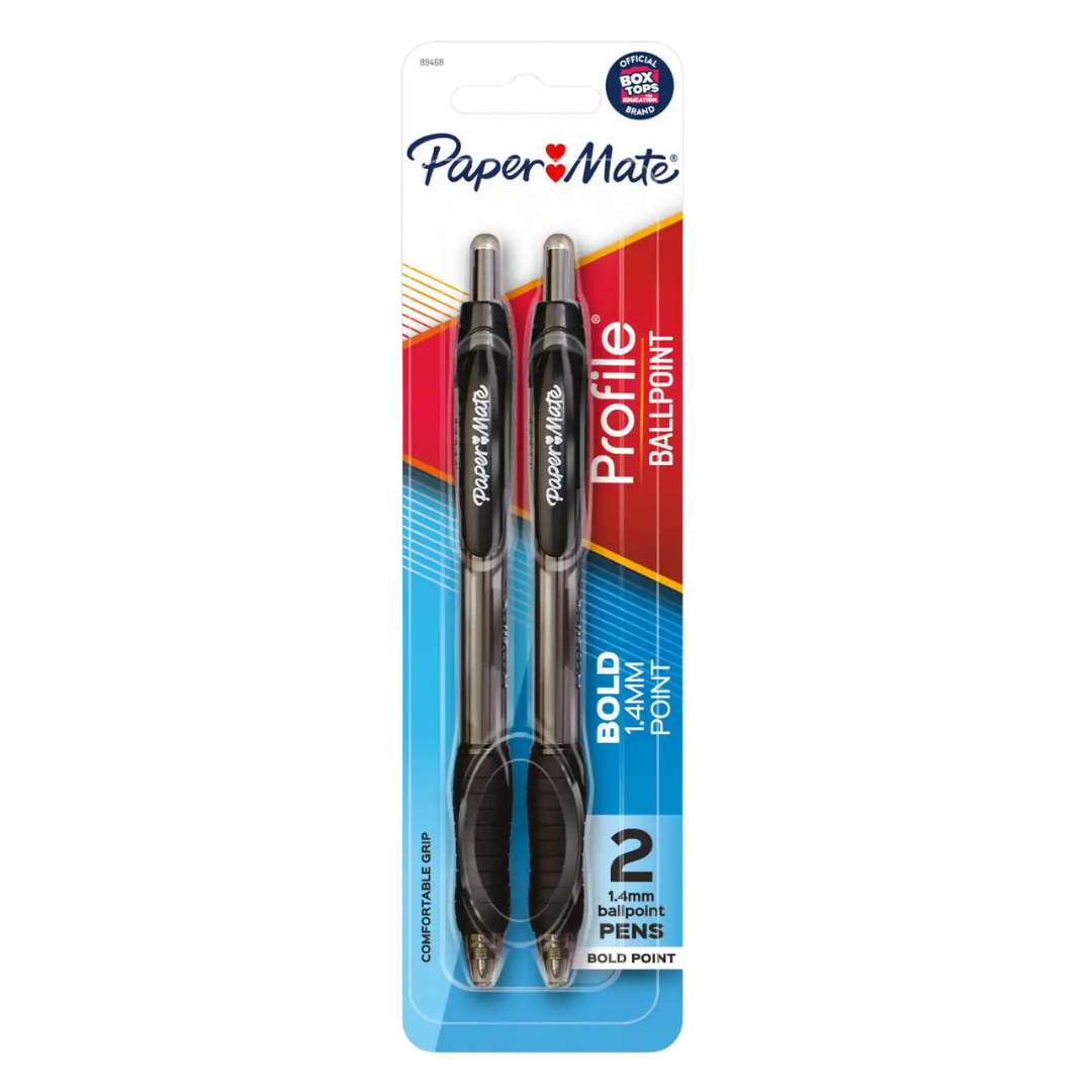 Paper Mate Profile Ballpoint Pens (2 pack, 1.4 mm) by Farmacias Savia