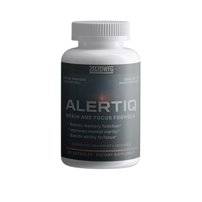 ALERTIQ: Cognitive Support | 60 Capsules – Focus Complex with L-Theanine, Bacopa &amp; Natural Energy by 2020WFG