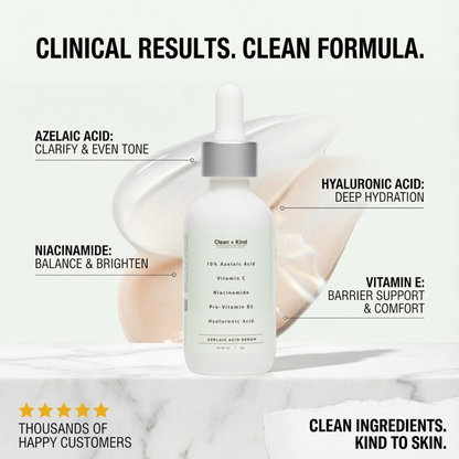 Azelaic Face Serum by Clean + Kind