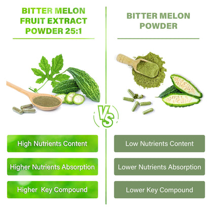 Bitter Melon Capsules, 1000mg, 150 Capsules - Gluten Free, Non-GMO by FreshDrinkUS - Natural and Premium Herbal Tea