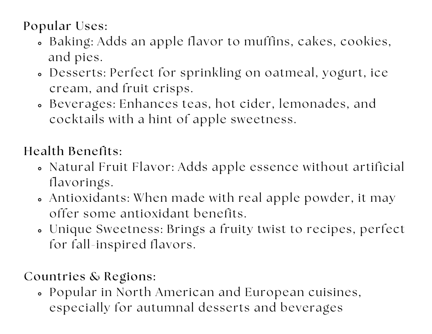Apple Sugar by Spice Wheel