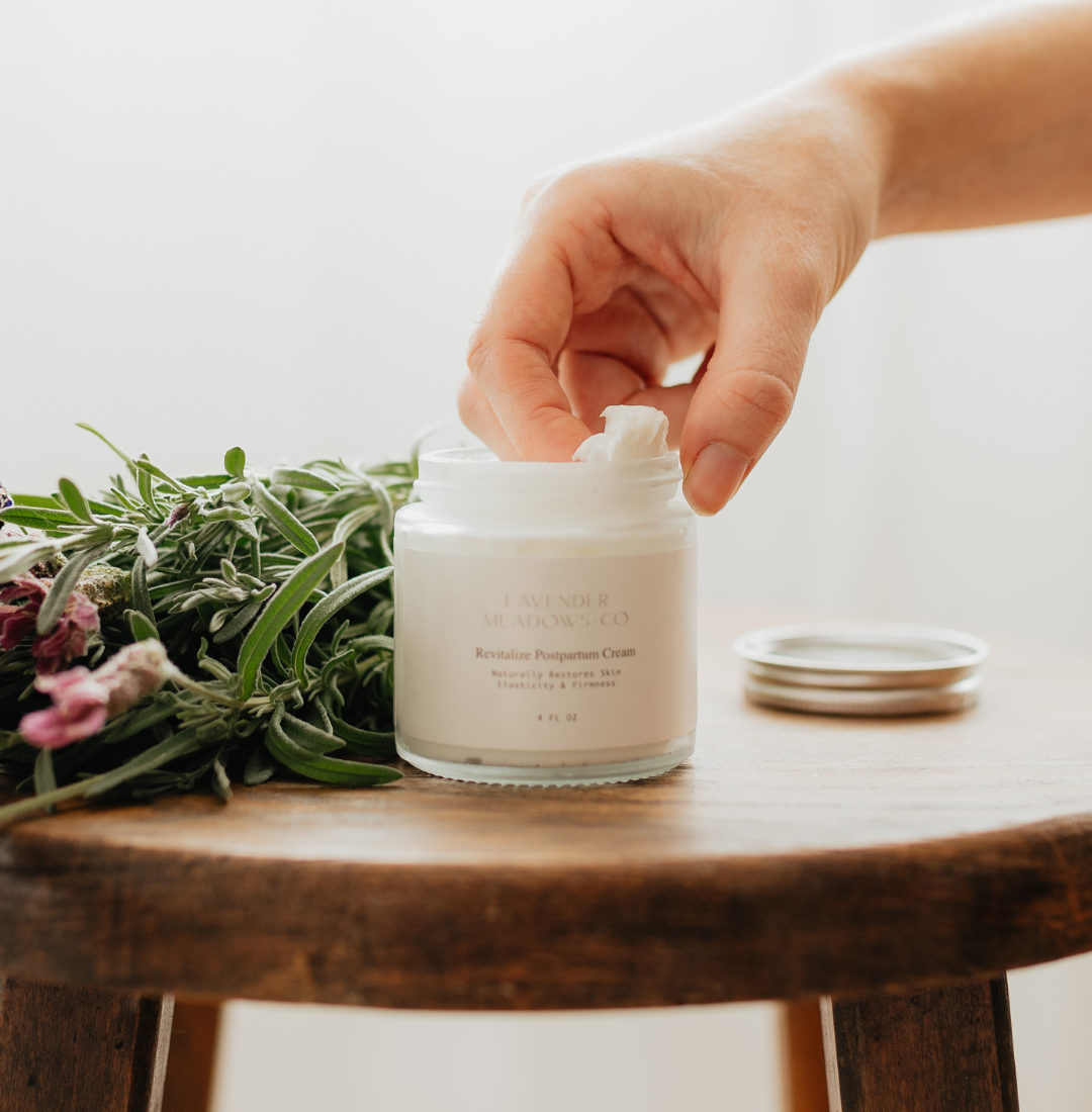 Revitalize Postpartum Cream 4oz by Lavender Meadows Co