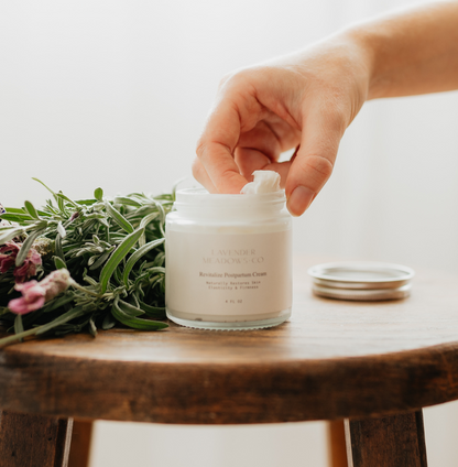 Revitalize Postpartum Cream 4oz by Lavender Meadows Co