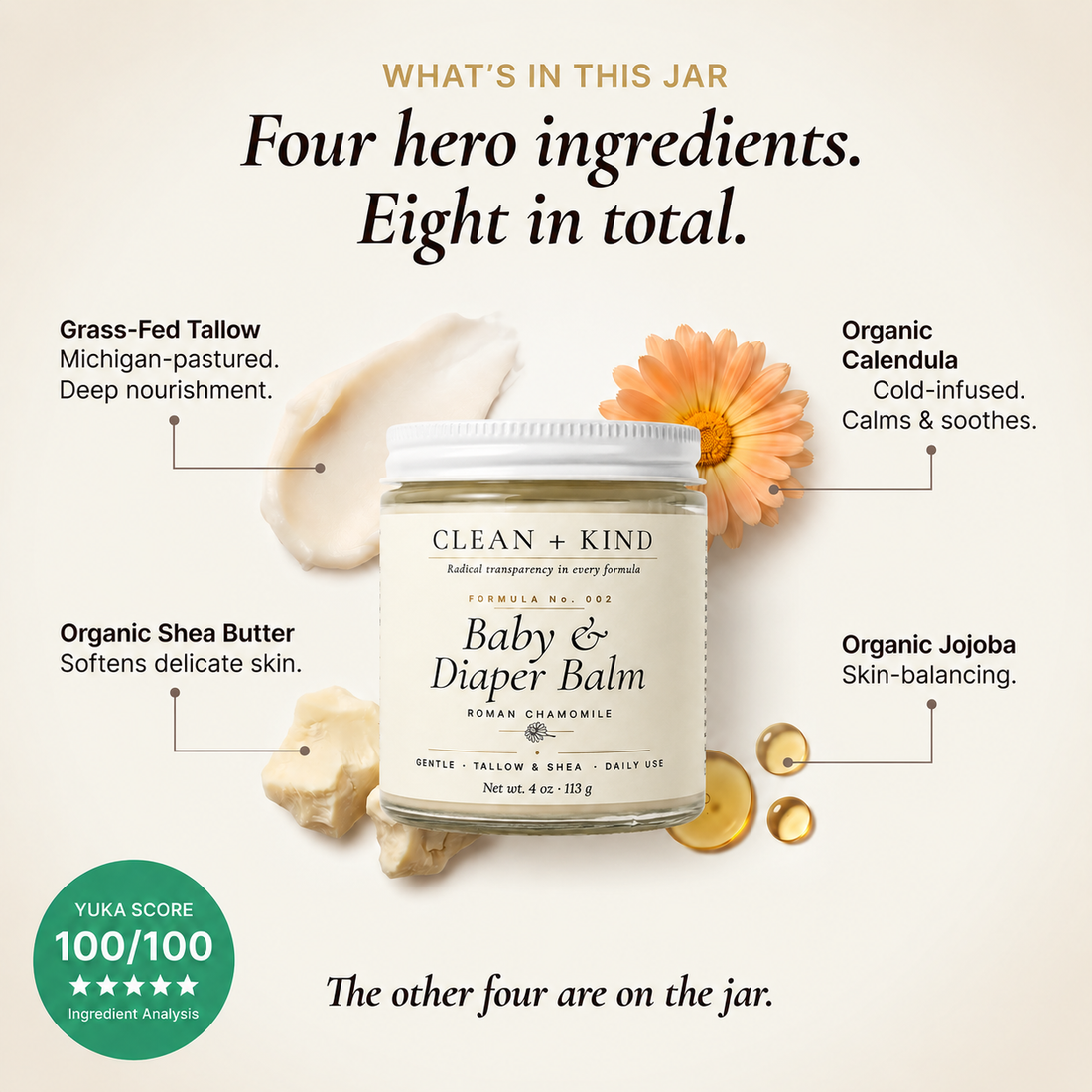Gentle Baby &amp; Diaper Rash Balm by Clean + Kind