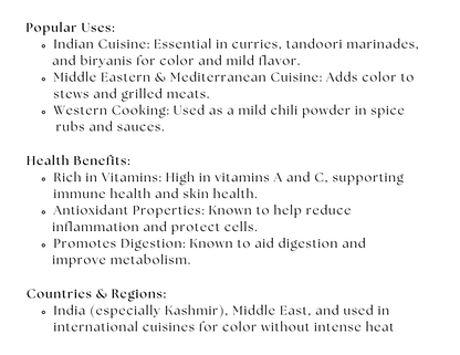 Kashmiri Chili by Spice Wheel