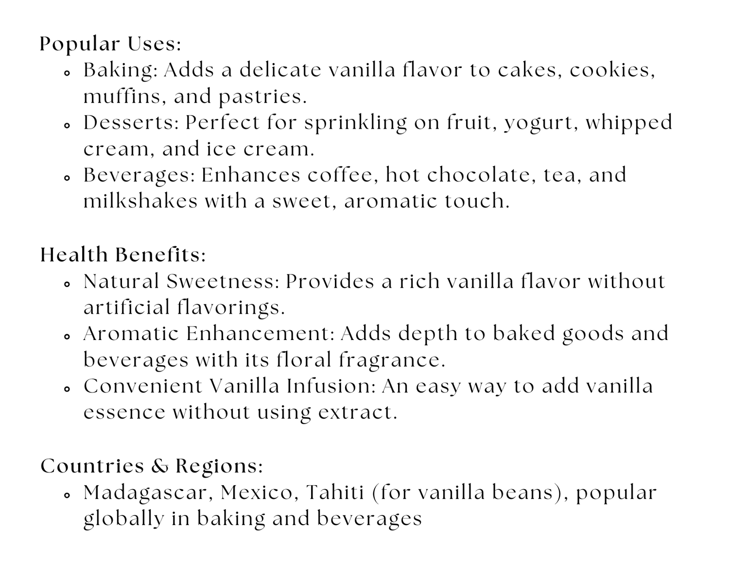 Vanilla Sugar by Spice Wheel