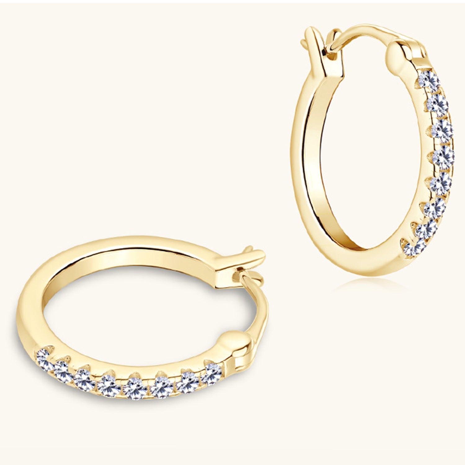 Pure Sterling Silver Sparkala™ Huggie Earrings by Sparkala