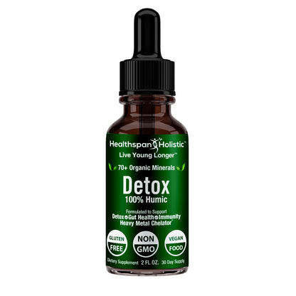 2oz Detox 100% Humic Minerals Concentrate by Healthspan Holistic