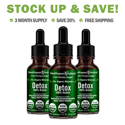 2oz Detox 100% Humic Minerals Concentrate by Healthspan Holistic
