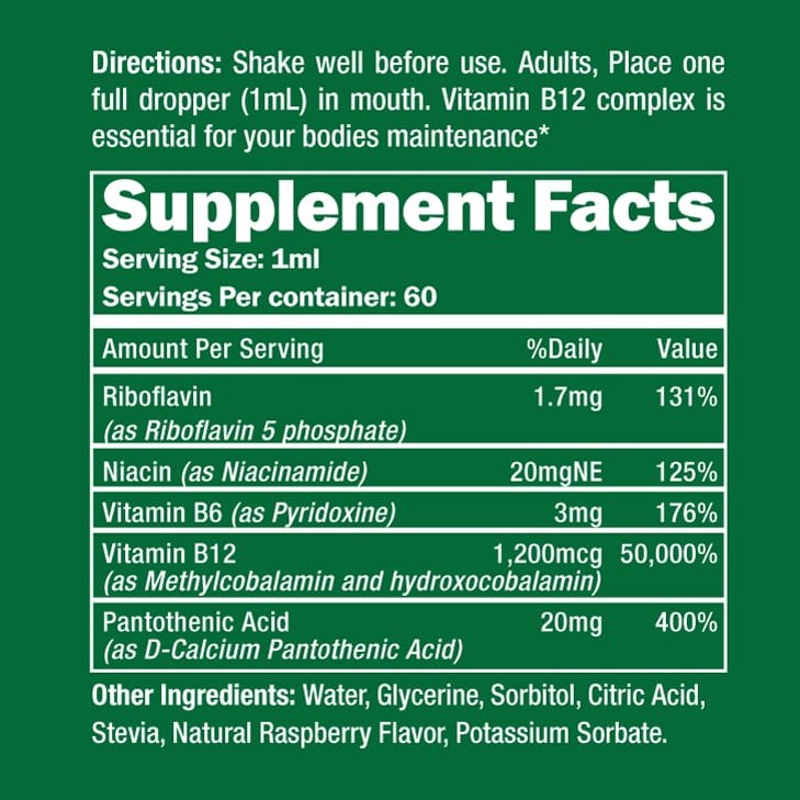2oz Vegan B12 Supplement by Healthspan Holistic