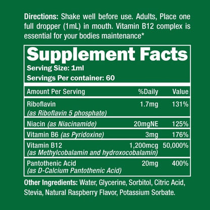 2oz Vegan B12 Supplement by Healthspan Holistic