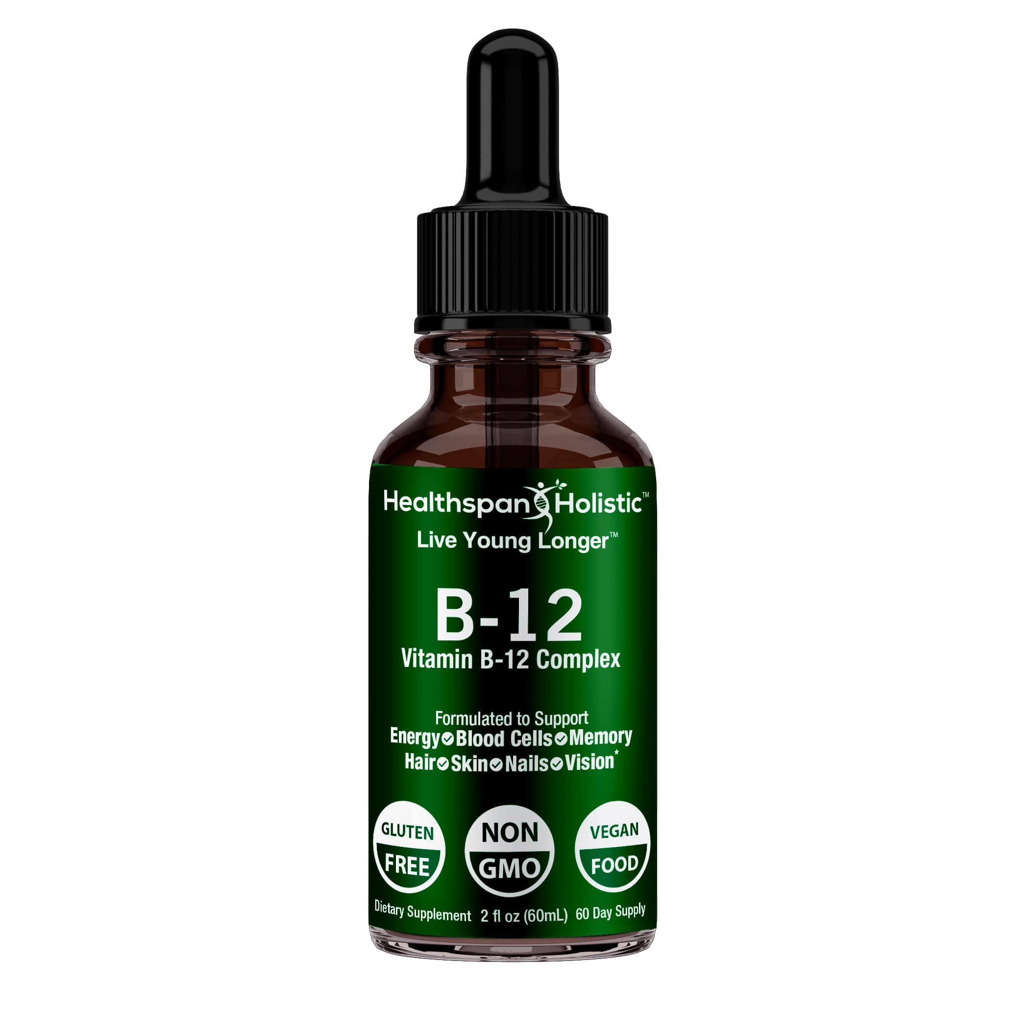 2oz Vegan B12 Supplement by Healthspan Holistic