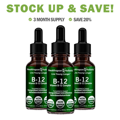 2oz Vegan B12 Supplement by Healthspan Holistic