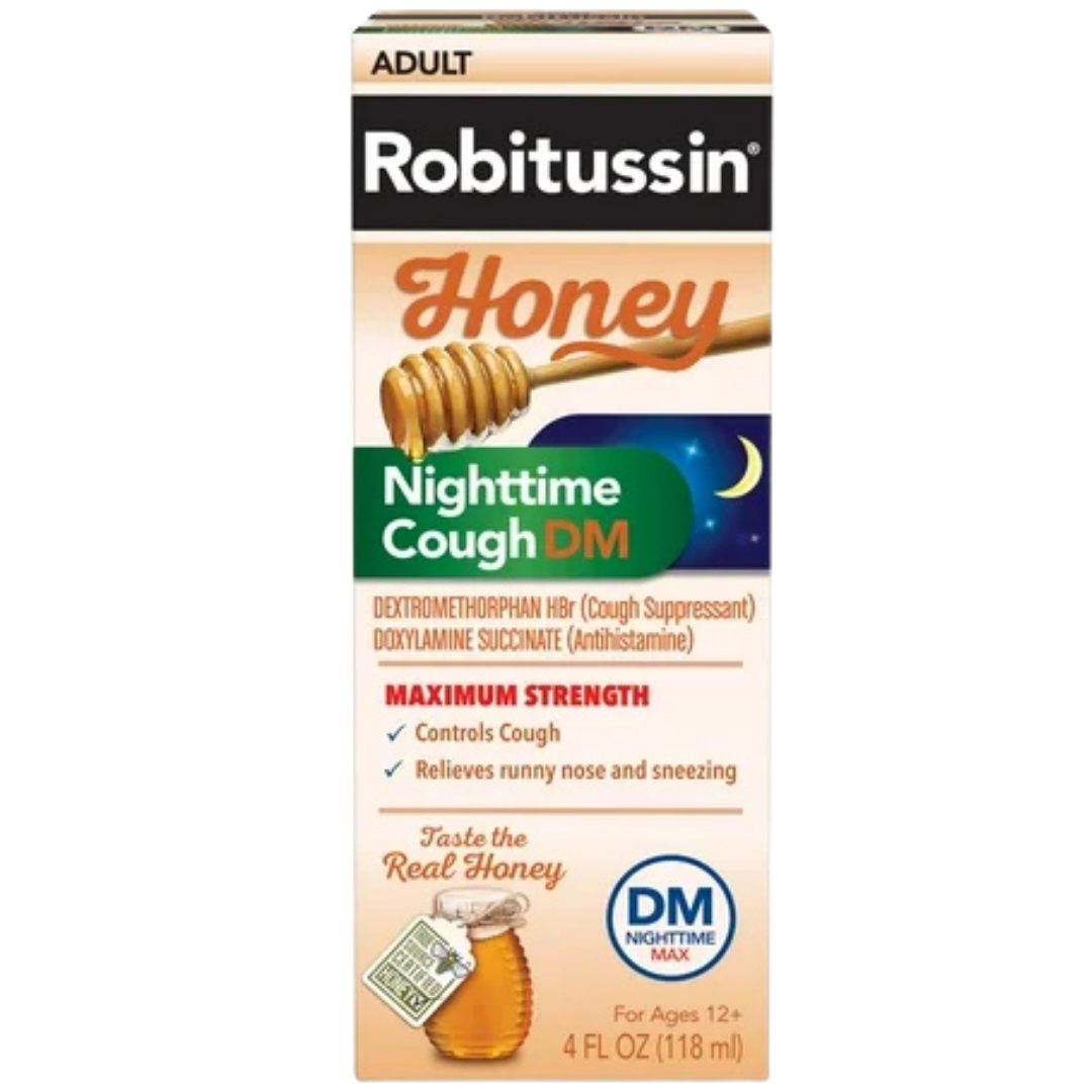 Robitussin Honey Nighttime Cough DM Adult (4oz) by Farmacias Savia