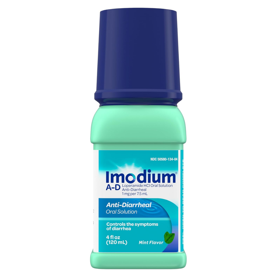 Imodium A-D Mint Liquid Loperamide HCl (4oz) by Farmacias Savia