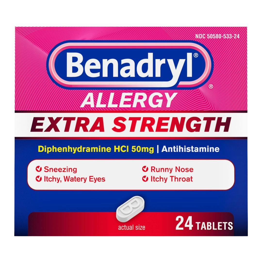 Benadryl Allergy Ultratabs Antihistamine Relief Tablets (24 ct) by Farmacias Savia