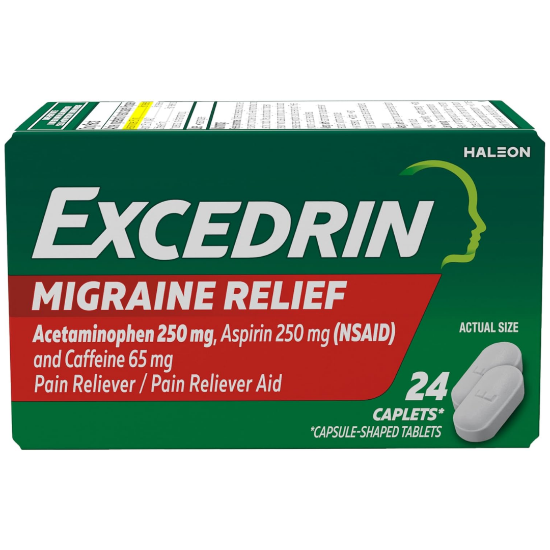 Excedrin Migraine Pain Relief Caplets (24ct) by Farmacias Savia