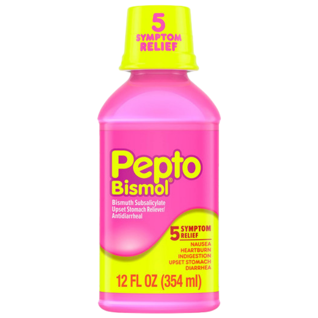 Pepto Bismol 5 Symptom Relief Liquid Cherry (12oz) by Farmacias Savia