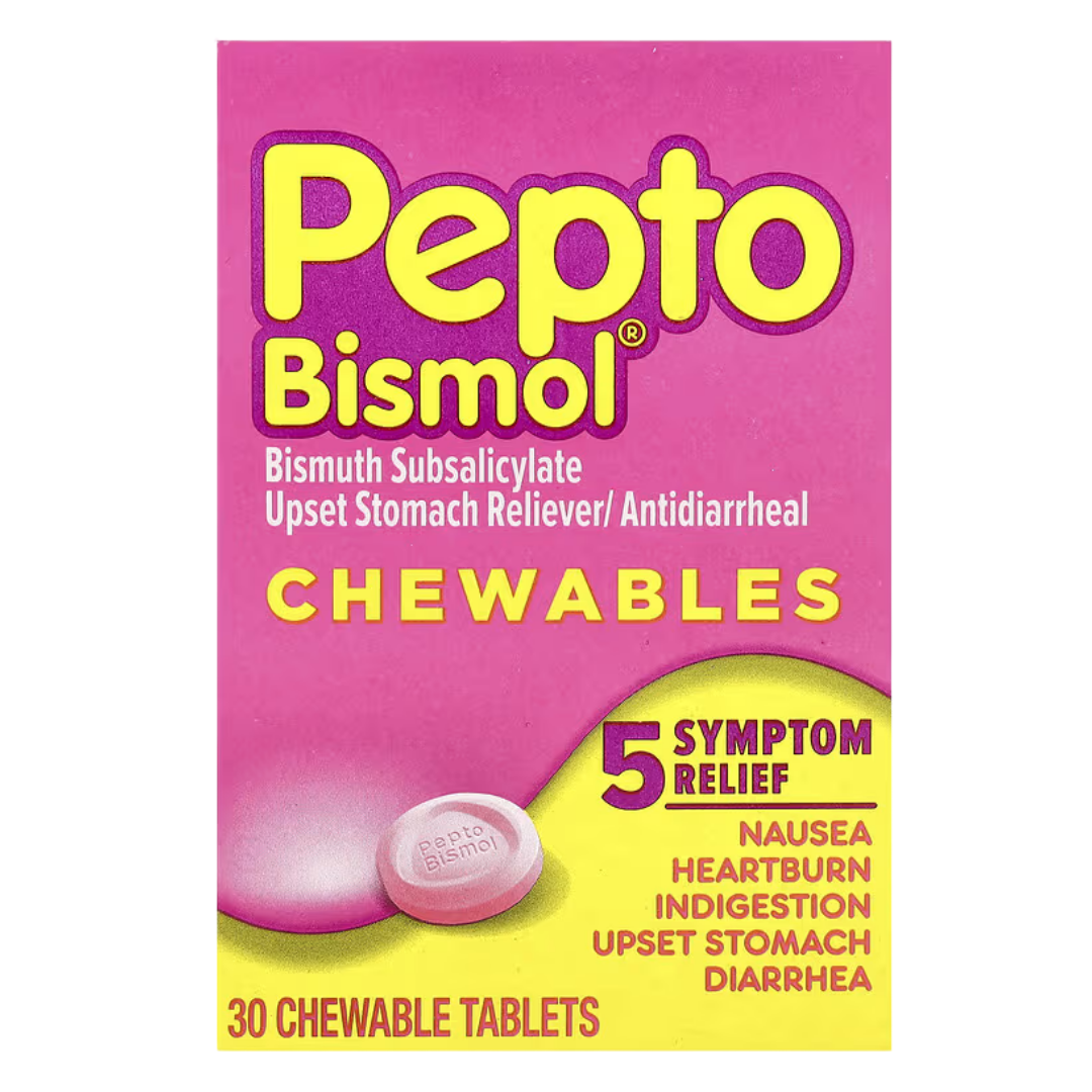 Pepto-Bismol Chewable Tablets (30 ct) by Farmacias Savia