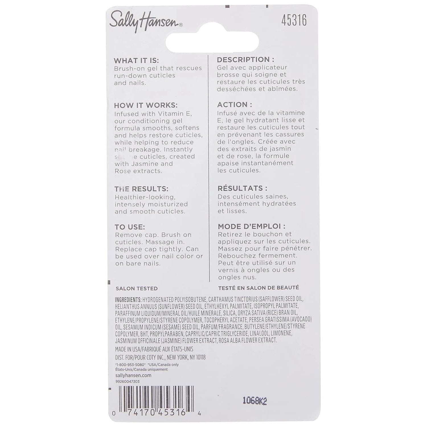 Sally Hansen Nail Treatment 45316 Cuticle Rehab - 0.29 Fl Oz by Pasteur Pharmacy