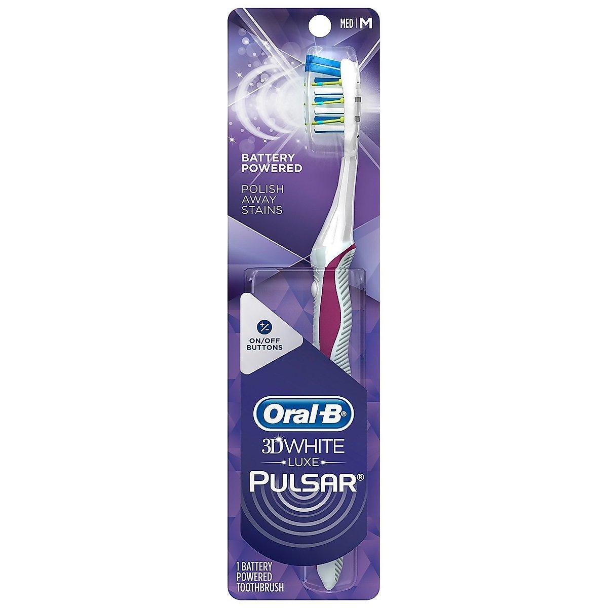 Oral-B Pulsar Whitening Battery Powered Toothbrush, Medium by Pasteur Pharmacy