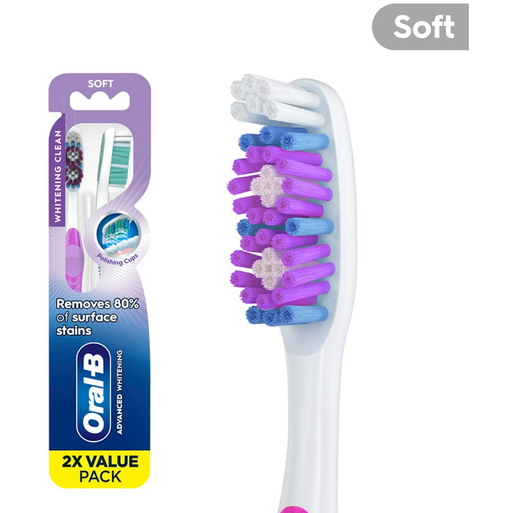 Oral-B 3D White Vivid Soft Toothbrushes Value Pack by Pasteur Pharmacy