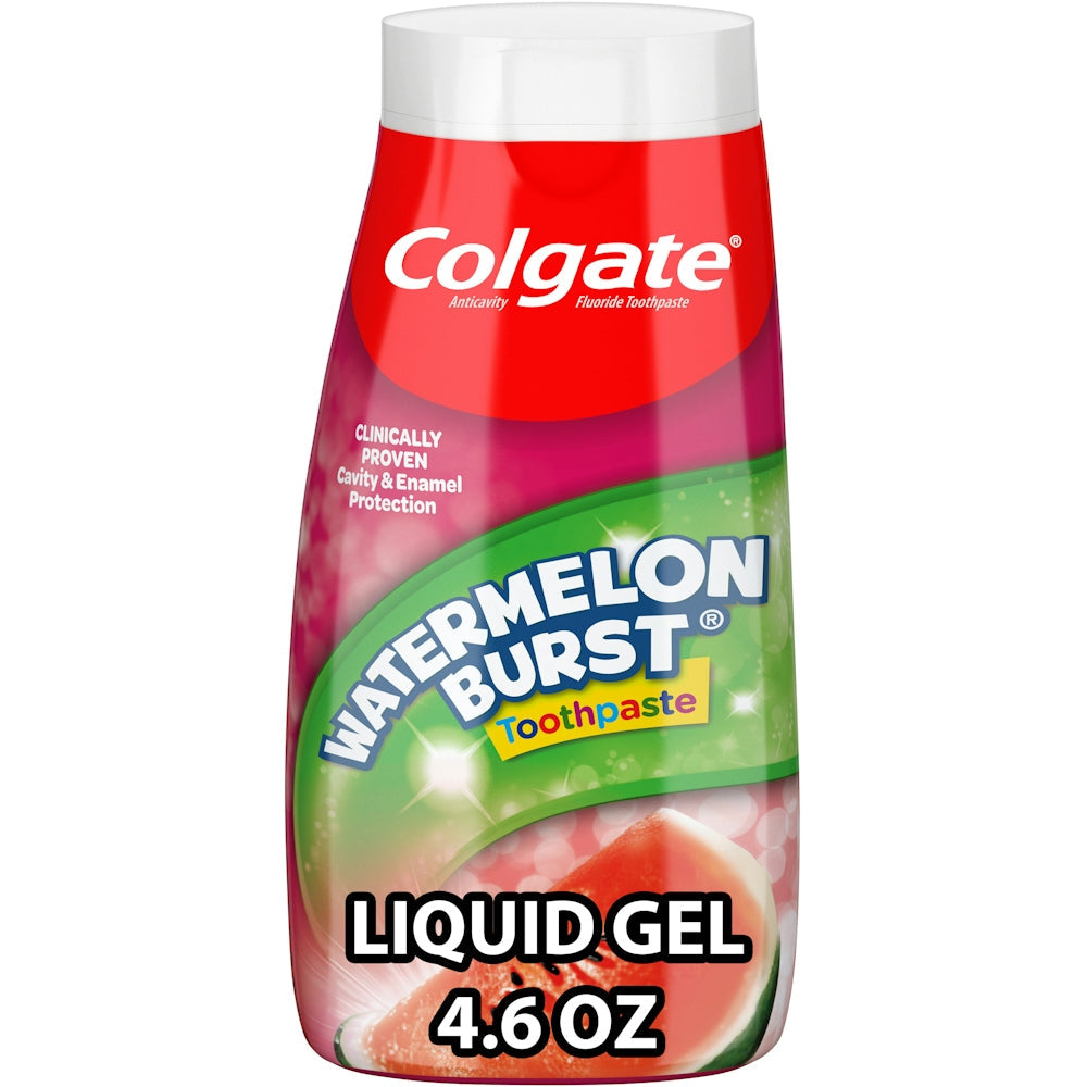 Colgate Kids Fluoride Toothpaste Liquid Gel Watermelon Burst - 4.6 Oz by Pasteur Pharmacy