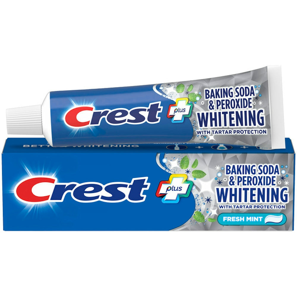 Crest Baking Soda And Peroxide Whitening Fluoride Toothpaste With Tartar Protection, Fresh Mint, 5.7 OZ by Pasteur Pharmacy