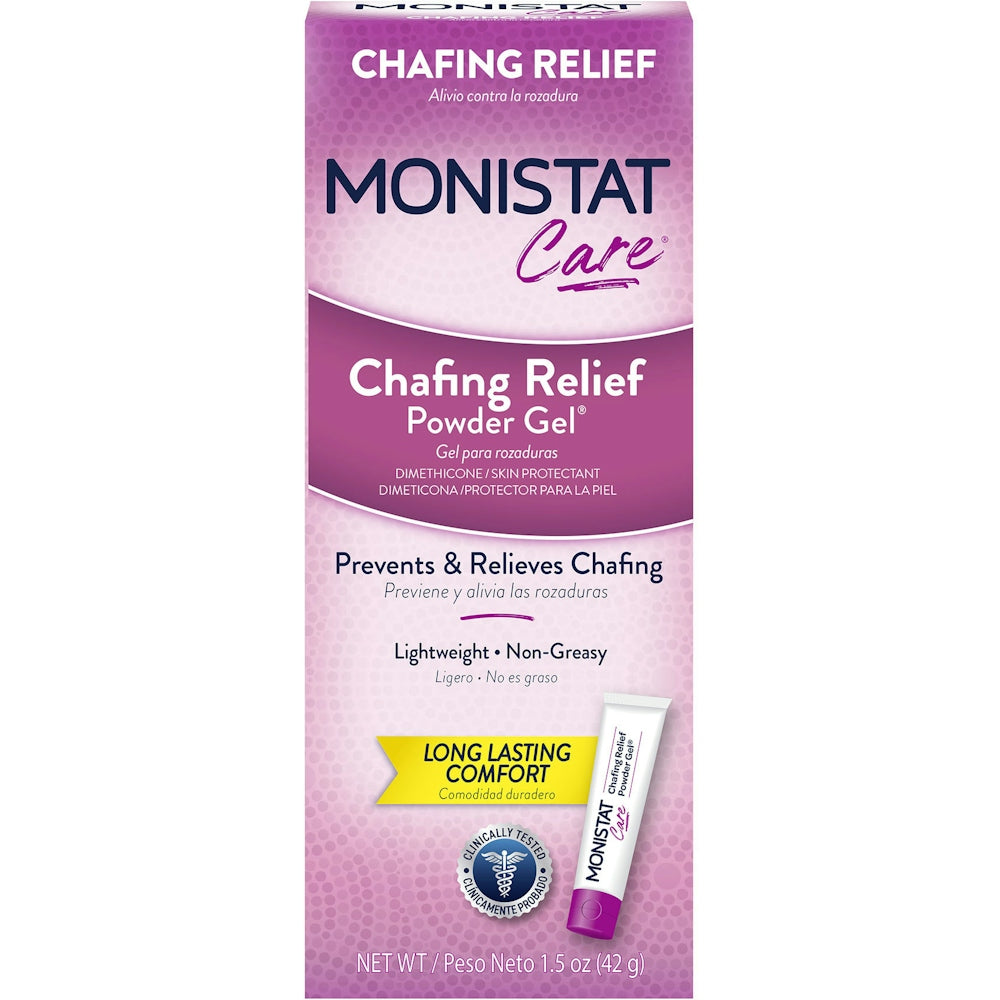 Monistat Care Feminine Chafing Relief Powder Gel, Anti-Chafe Protection - 1.5 Oz by Pasteur Pharmacy