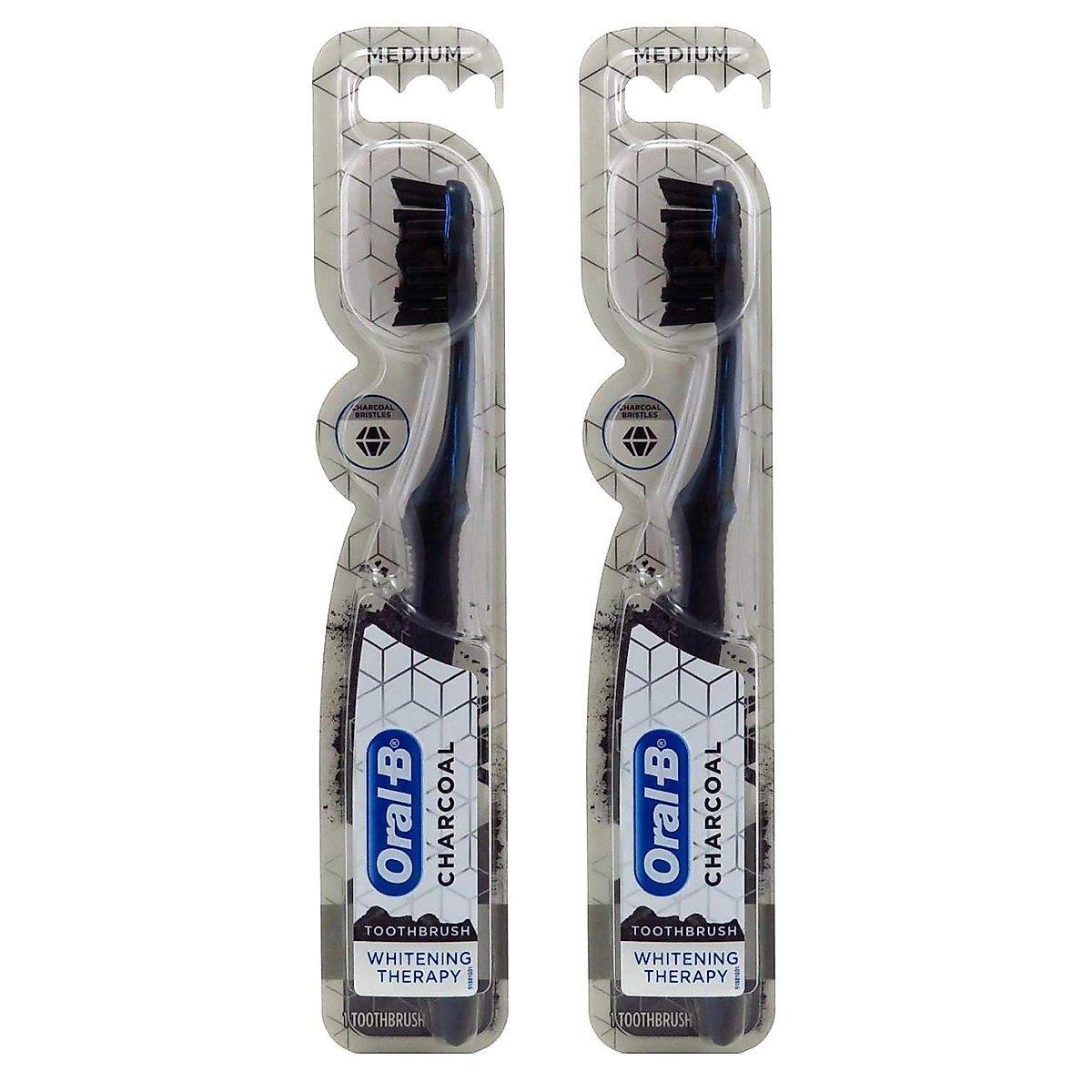 Oral-B Toothbrush Charcoal Medium Whitening Therapy by Pasteur Pharmacy