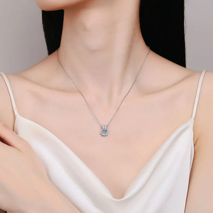 1 Carat Sparkala™ Rabbit Ears Shape Pendant Necklace by Sparkala
