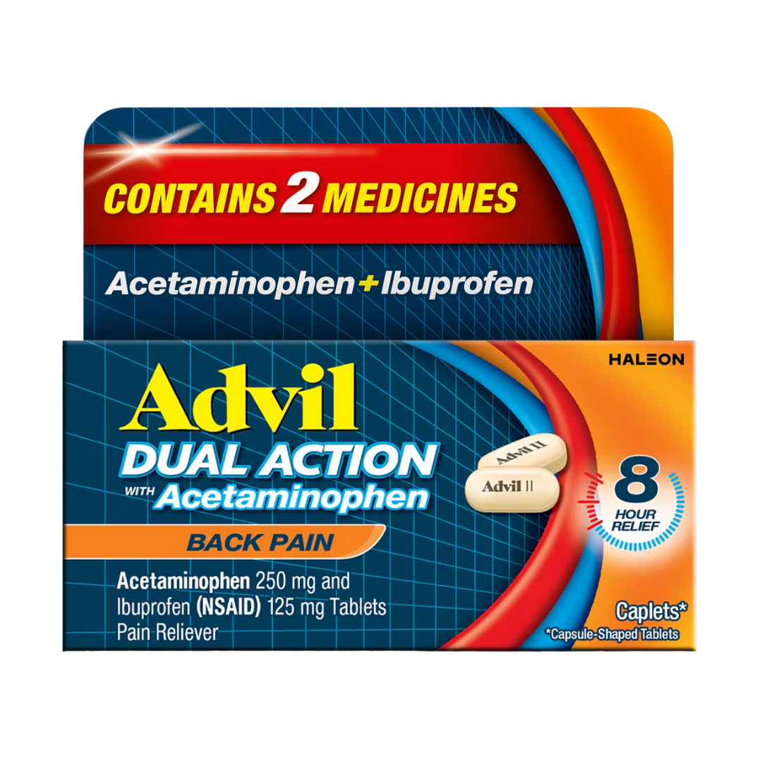 Advil Dual Action Back Pain Caplets (18 ct) by Farmacias Savia