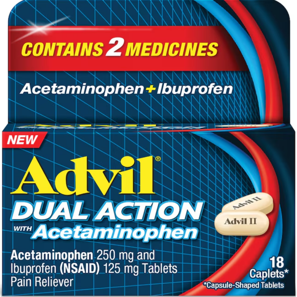 Advil Dual Action with Acetaminophen (18 ct) by Farmacias Savia