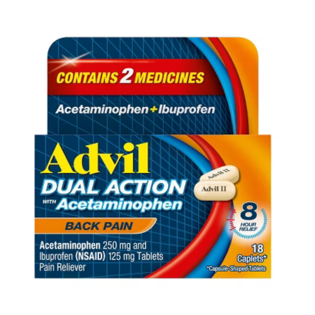 Advil Dual Action with Acetaminophen Back Pain Relief (18 ct) by Farmacias Savia