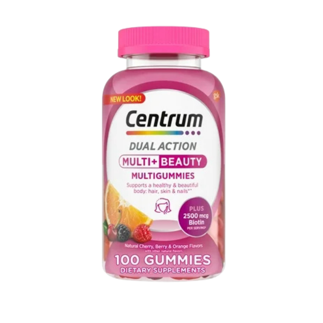 Centrum Dual Action Multi + Beauty Multigummies (100 ct) by Farmacias Savia