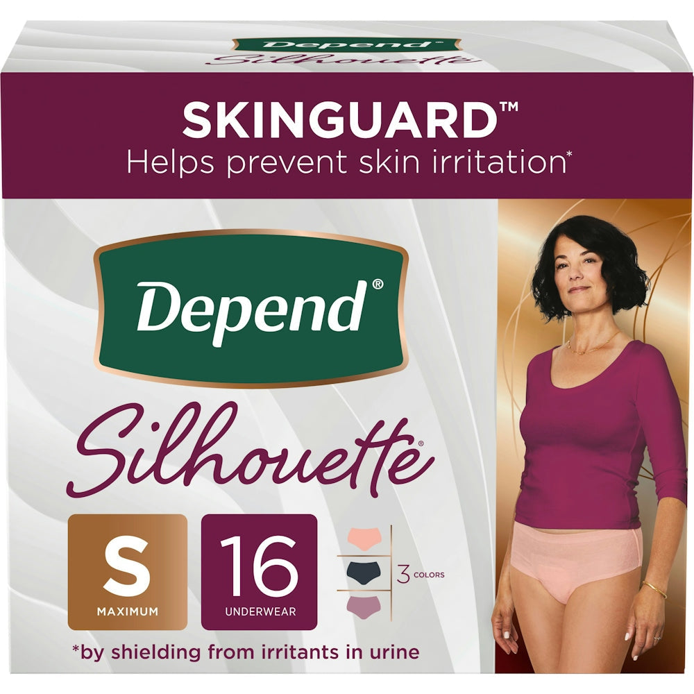 Depend Silhouette Incontinence &amp; Postpartum Underwear For Women - Maximum Absorbency - Pink by Pasteur Pharmacy