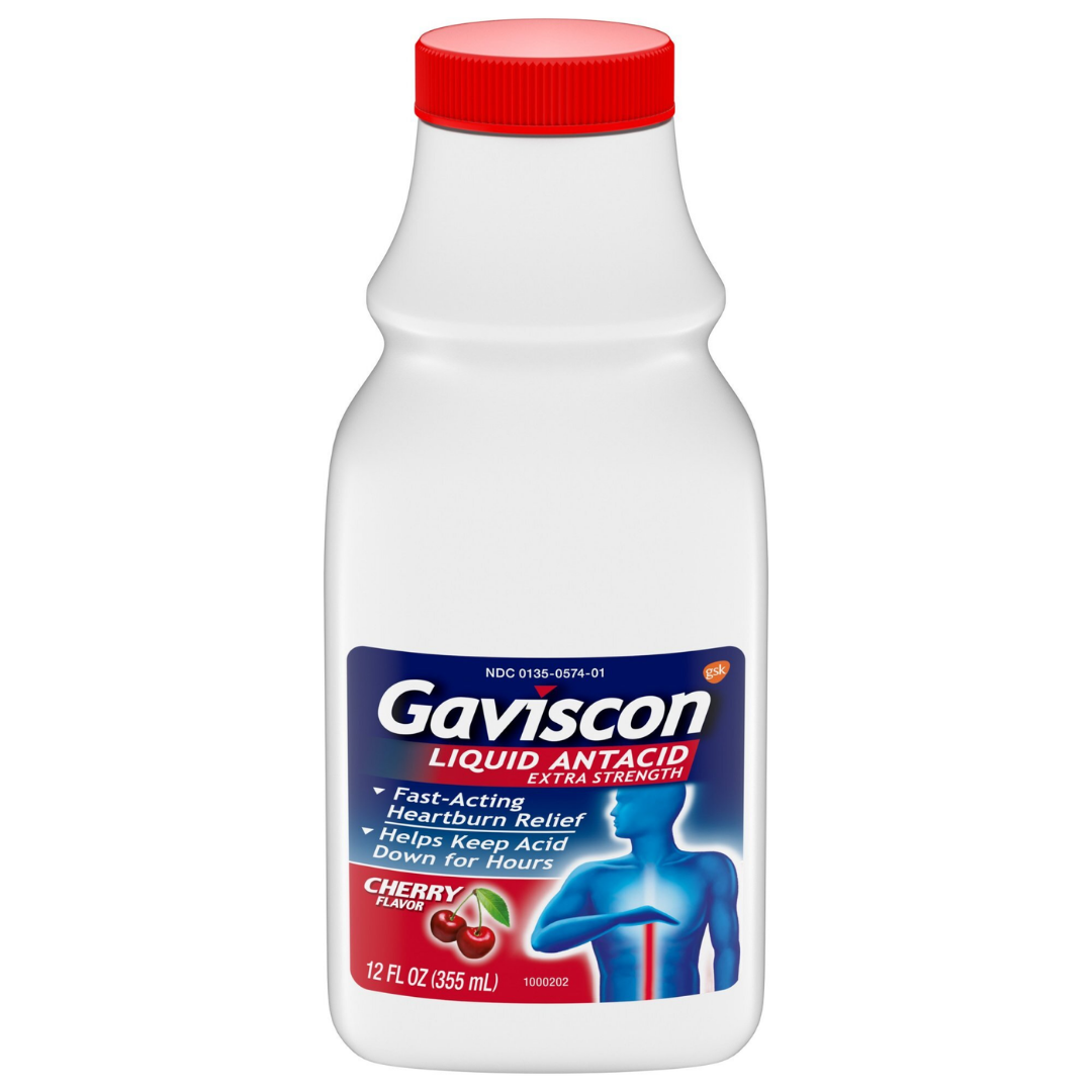 Gaviscon Extra Strength Antacid Cherry Liquid (12oz) by Farmacias Savia
