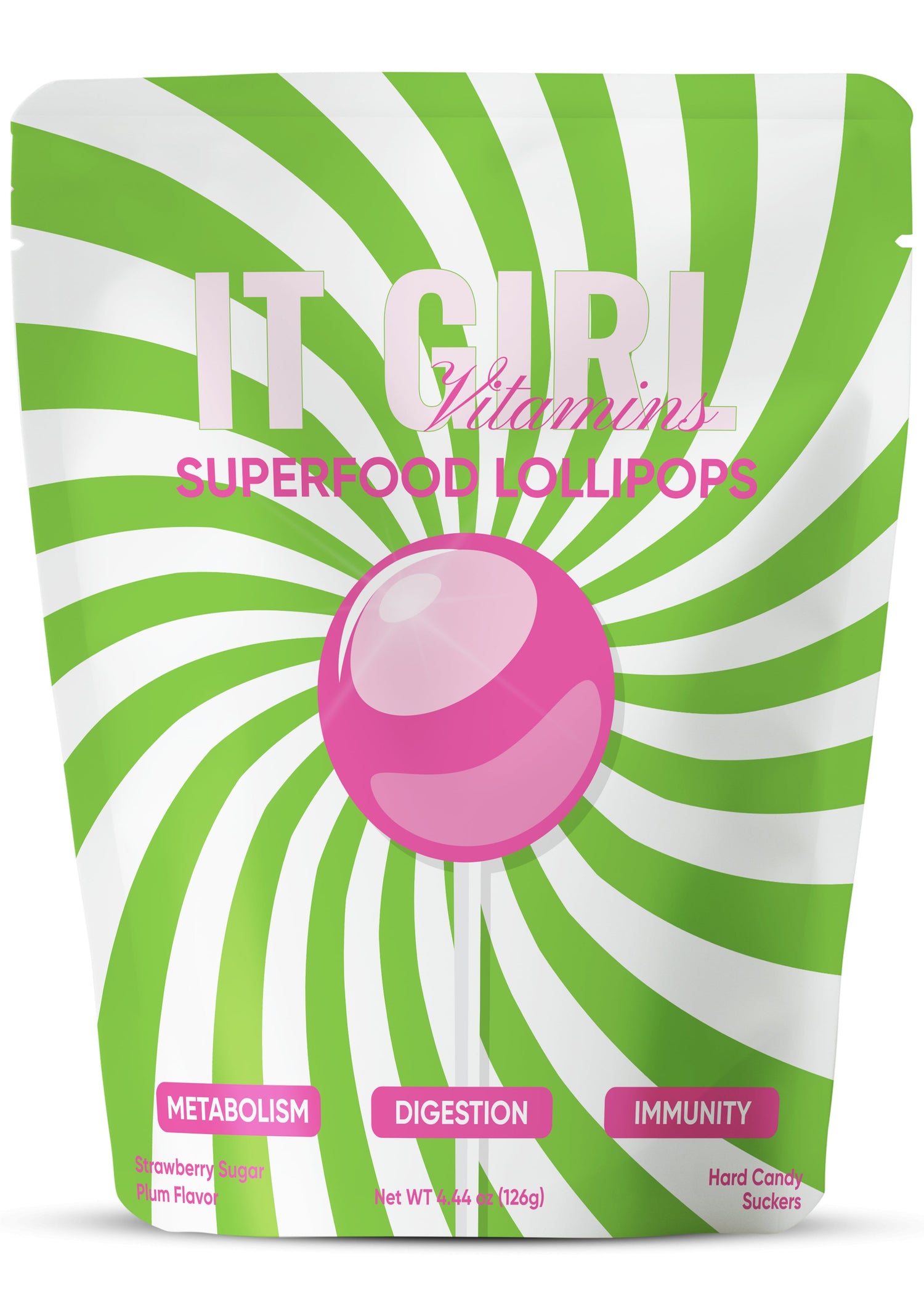 It Girl Superfood Greens Lollipops - Vegan Candy with Supergreens, Vitamins &amp; Antioxidants by It Girl Vitamins