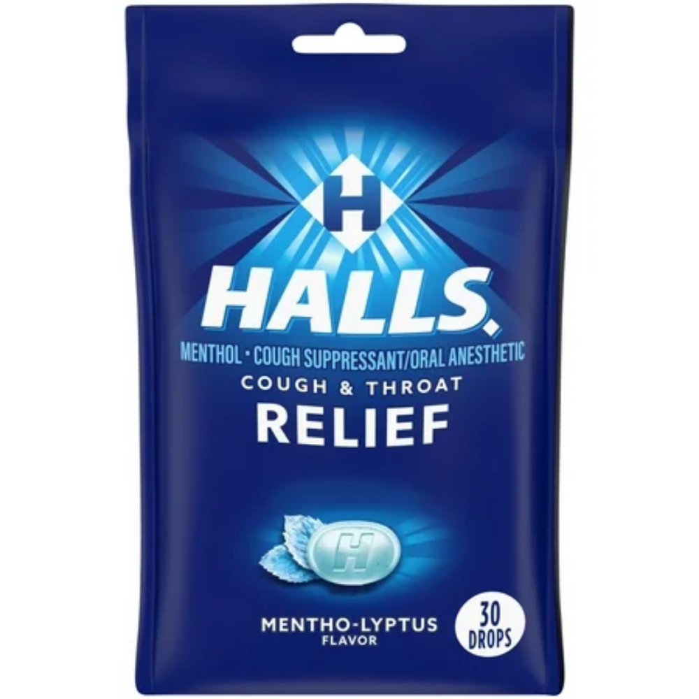 Halls Cough Drops Mentho-Lyptus (30 ct) by Farmacias Savia