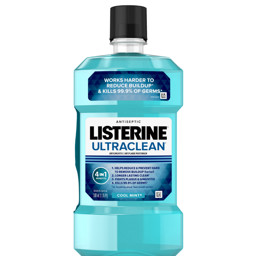 Listerine UltraClean Antiseptic Mouthwash (500ml) by Farmacias Savia