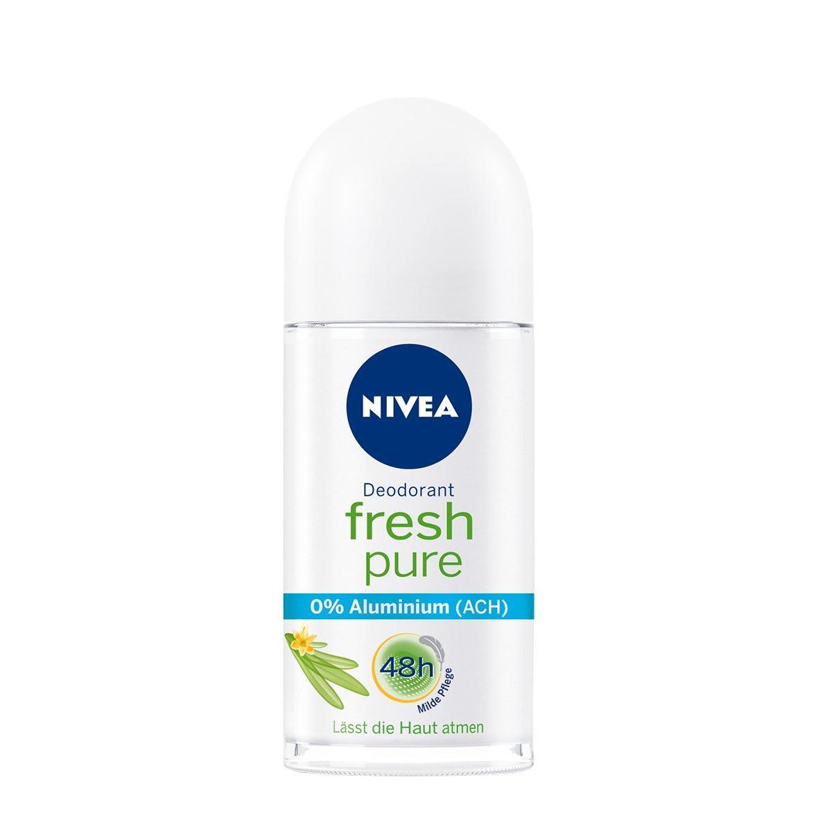 Nivea Fresh Pure 0% Aluminum 48 Hour Protection Roll On Deodorant 50ml by Pasteur Pharmacy