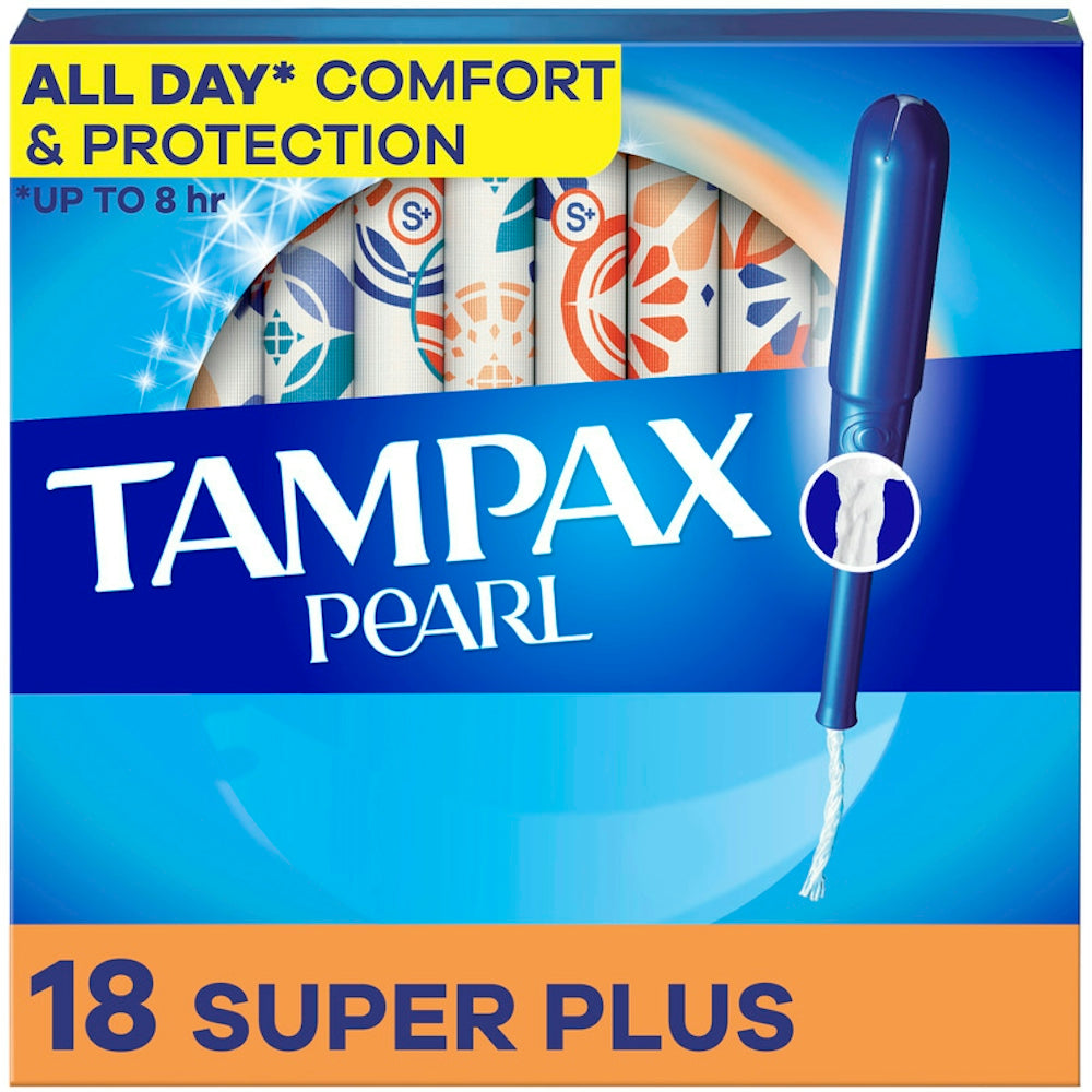 Tampax Pearl Plastic Super Plus Absorbency Unscented Tampons by Pasteur Pharmacy
