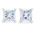 14K White Gold 1.00 Cttw Princess-Cut Square Near Colorless Diamond Classic 4-Prong Solitaire Stud Earrings (G-H Color, SI1-SI2 Clarity) by Bids.com