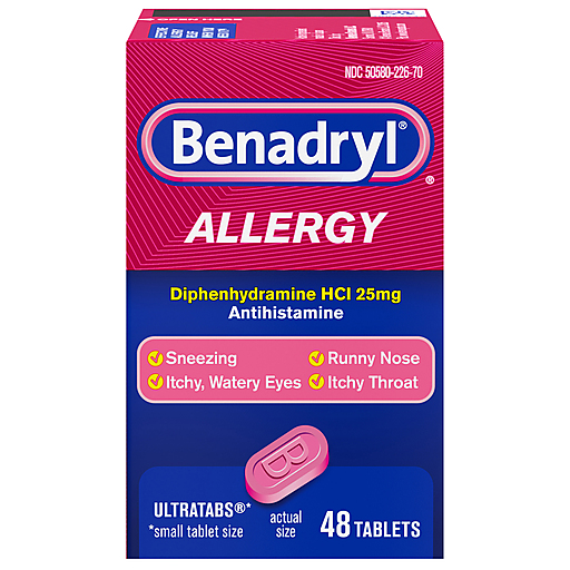 Benadryl Tablets 25 Mg Allergy by Pasteur Pharmacy