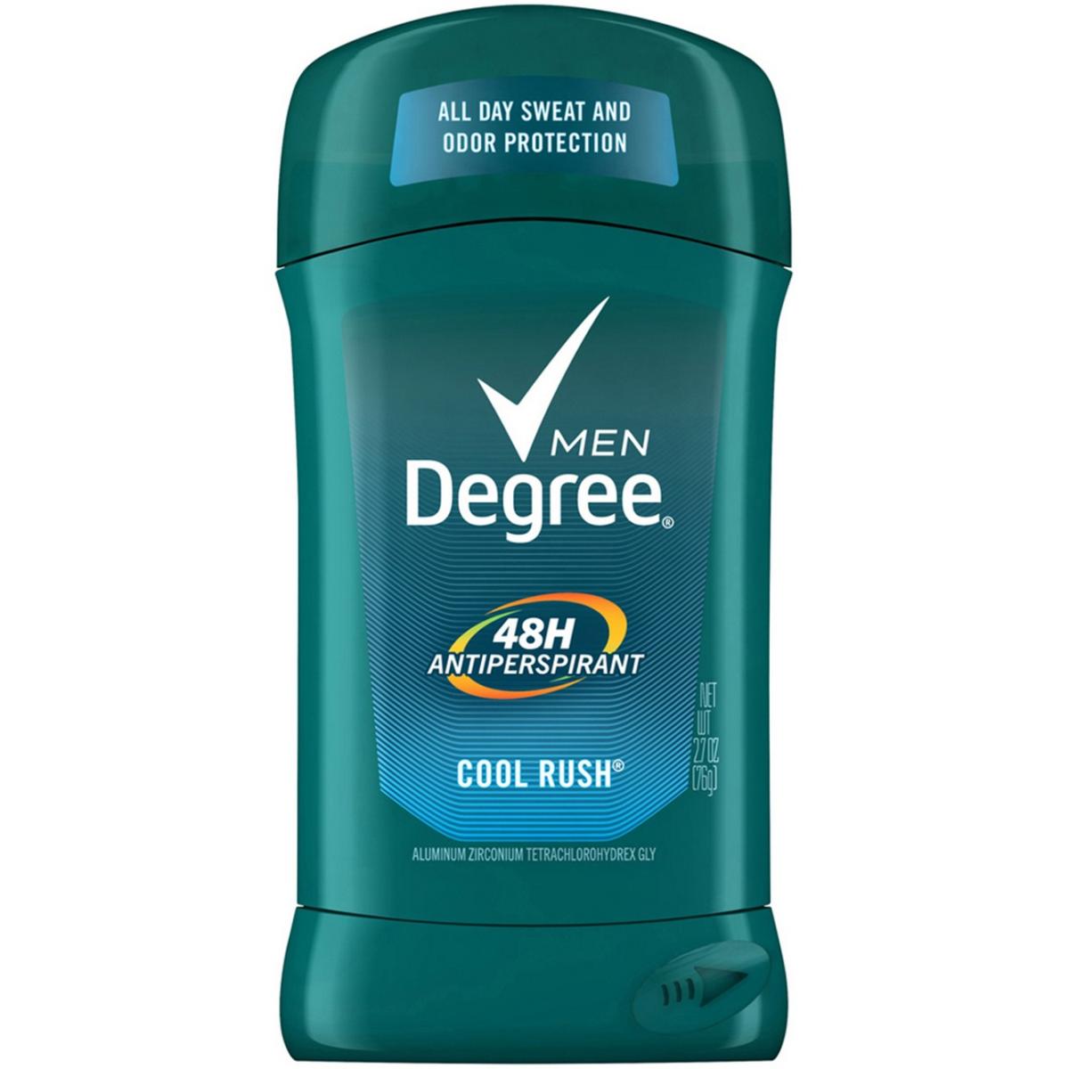 Degree Men Original Protection Antiperspirant Deodorant, Cool Rush, 2.7 oz Invisible Solid by Pasteur Pharmacy